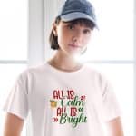 Women’s crop top - All is Calm All is Bright - Image 7