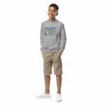 Youth crewneck sweatshirt - I was Born To Stand Out - Image 9