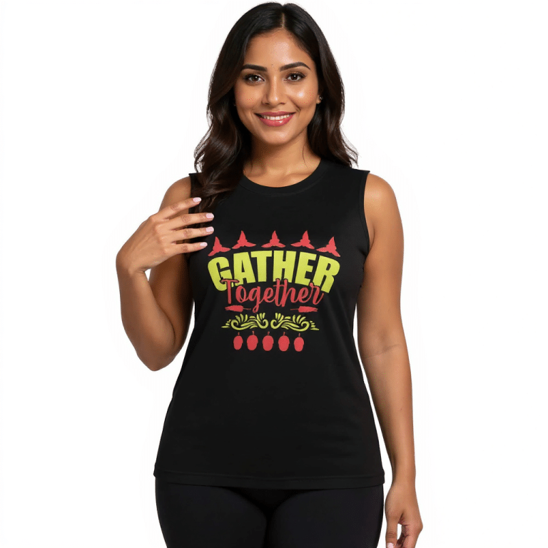 Bella + Canvas Gather Together muscle shirt: soft, breathable 100% cotton, relaxed fit, low-cut armholes, lightweight comfort for casual or active wear.