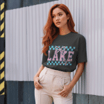 Oversized faded t-shirt - Lake Life