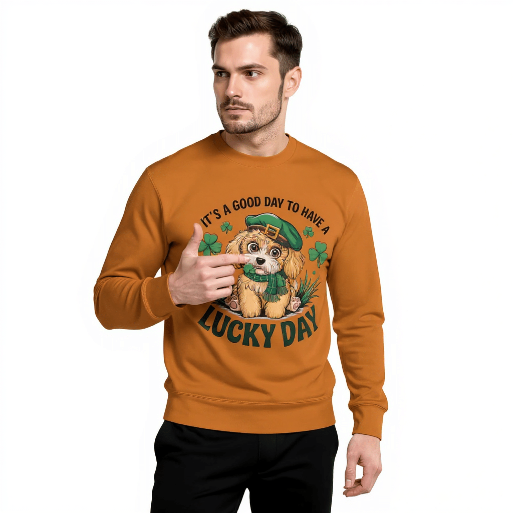 Unisex Premium Sweatshirt - It's A Good Day To Have A Lucky Day - Image 2