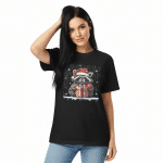 Unisex garment-dyed heavyweight t-shirt - Christmas Raccon Lover - Image 4