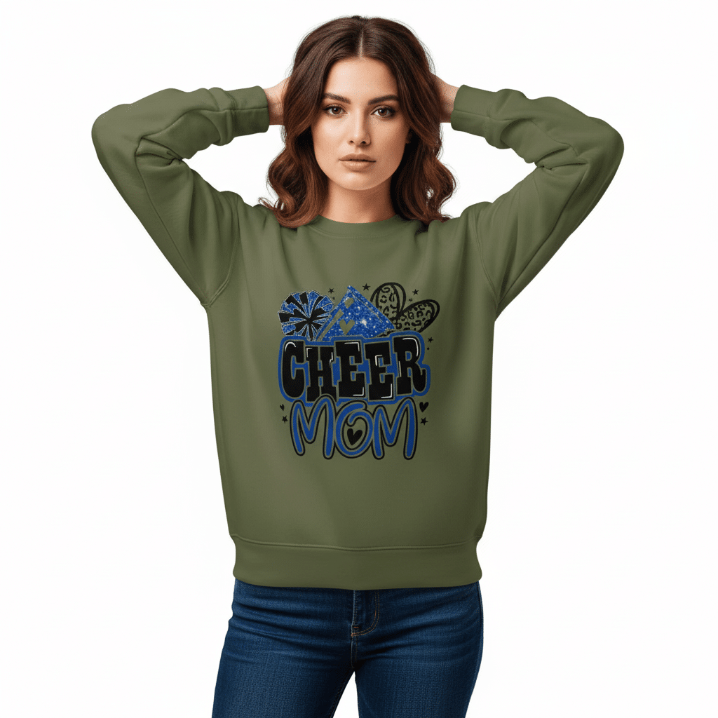 Unisex relax crew neck sweatshirt - Cheer Mom - Image 3