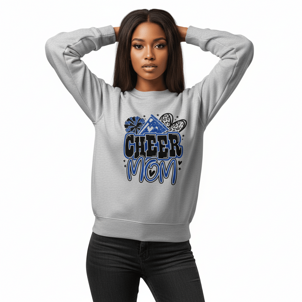 Unisex relax crew neck sweatshirt - Cheer Mom - Image 2