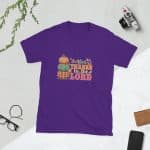 Short-Sleeve Unisex T-Shirt - Give Thanks Pumpkin to the Lord - Image 17