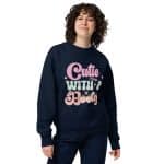 Unisex eco sweatshirt - Cutie With A Booty - Image 5