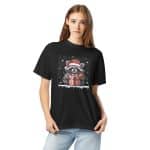 Unisex garment-dyed heavyweight t-shirt - Christmas Raccon Lover - Image 5
