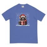 Unisex garment-dyed heavyweight t-shirt - Christmas Raccon Lover - Image 29