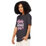 Unisex organic ribbed neck t-shirt - Girls Support Girls - Image 14