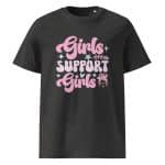 Unisex organic ribbed neck t-shirt - Girls Support Girls - Image 23