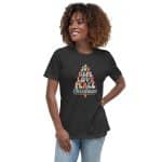 Women's Relaxed T-Shirt - Joy Hope Love Peace Christmas - Image 6