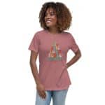 Women's Relaxed T-Shirt - Joy Hope Love Peace Christmas - Image 7