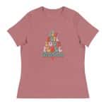Women's Relaxed T-Shirt - Joy Hope Love Peace Christmas - Image 19
