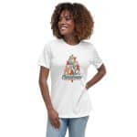 Women's Relaxed T-Shirt - Joy Hope Love Peace Christmas - Image 14