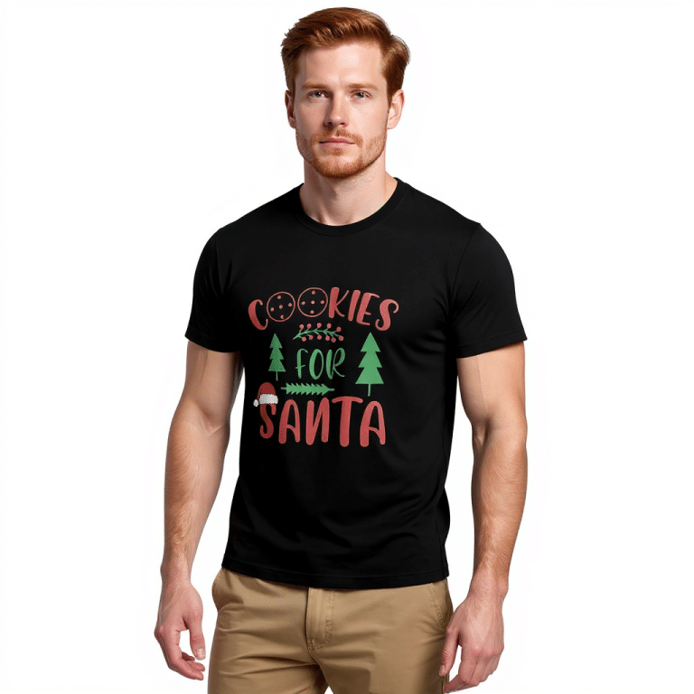Bella + Canvas muscle shirt with 'Cookies for Santa' design, 100% airlume cotton, relaxed fit, lightweight holiday tank top.