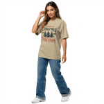 Oversized faded t-shirt - Christmas Home Of The Tree Farm - Image 3