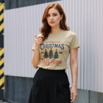 Oversized faded t-shirt - Christmas Home Of The Tree Farm - Image 2