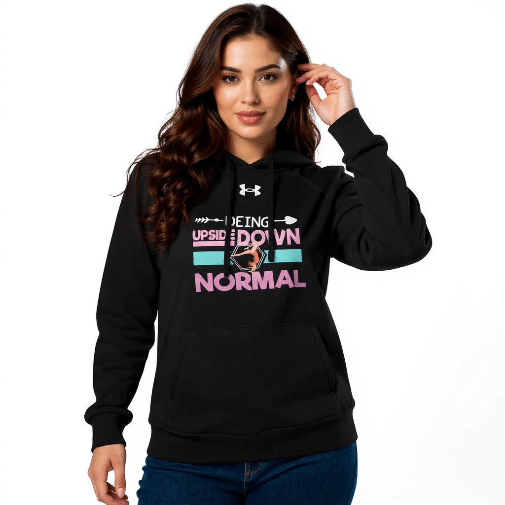 Under Armour® hoodie - Being Upside Down Normal - Image 3