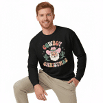 Unisex Premium Sweatshirt -  Cowboy Christmas