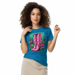 Unisex classic tee - Pink Cowgirl Boots - Image 2