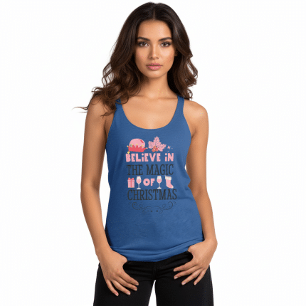 Women's Racerback Tank - Believe In The Magic Of Christmas