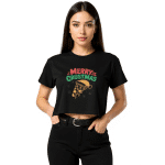 Women’s crop top - Merry Crustmas