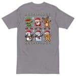 Men’s premium heavyweight tee - Funny Christmas Dab Squad - Image 25