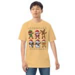 Men’s premium heavyweight tee - Funny Christmas Dab Squad - Image 16