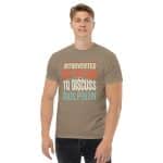 Unisex classic tee - Introverted But Willing To Discuss Dolphin - Image 19