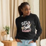 Hooded long-sleeve tee - I'm Just Here For The Candy - Image 15