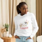 Hooded long-sleeve tee - I'm Just Here For The Candy - Image 13