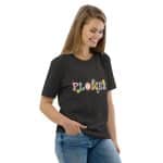 Unisex organic cotton t-shirt - Flower - Image 29