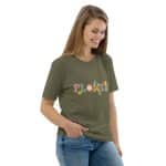 Unisex organic cotton t-shirt - Flower - Image 53