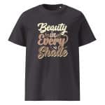 Unisex organic ribbed neck t-shirt - Beauty In Every Shade - Image 27
