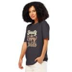 Unisex organic ribbed neck t-shirt - Beauty In Every Shade - Image 12