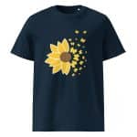 Unisex organic ribbed neck t-shirt - Sunflower Butterfly - Image 20