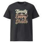Unisex organic ribbed neck t-shirt - Beauty In Every Shade - Image 24