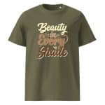Unisex organic ribbed neck t-shirt - Beauty In Every Shade - Image 30