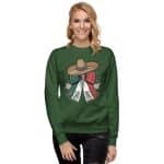 Unisex Premium Sweatshirt - Sombrero Bow Clipart - Image 13