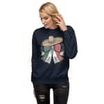 Unisex Premium Sweatshirt - Sombrero Bow Clipart - Image 8