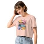 Women’s crop top - Just Here For The Cats - Image 10