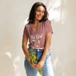 Women’s relaxed v-neck t-shirt - This Girl Loves Christmas - Image 11