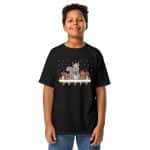 Youth classic tee - Cute Christmas Squirrel Lights - Image 21