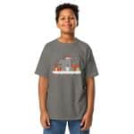 Youth classic tee - Cute Christmas Squirrel Lights - Image 9