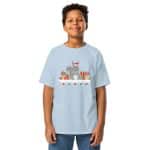 Youth classic tee - Cute Christmas Squirrel Lights - Image 15