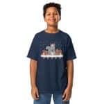 Youth classic tee - Cute Christmas Squirrel Lights - Image 5