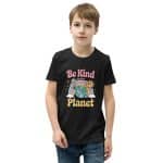Youth Short Sleeve T-Shirt - Be Kind To Our Planet - Image 32