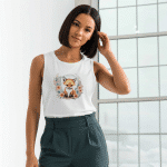 Ladies’ Muscle Tank - Cutie - Image 3