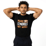 Men’s premium heavyweight tee - Make Smores Not Wars - Image 3