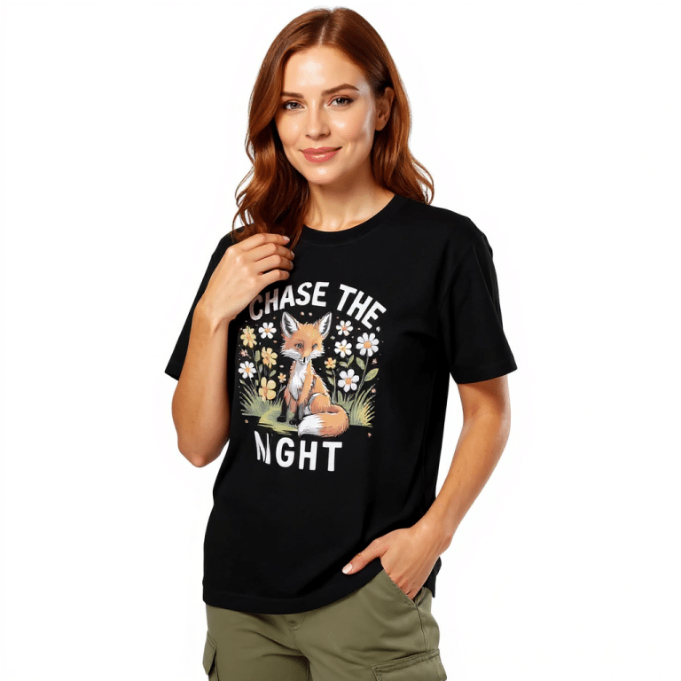 Unisex organic ribbed neck t-shirt in sustainable cotton, regular fit, soft eco-friendly style.